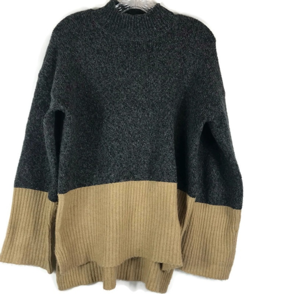 MICHAEL. Michael Kors Sweater Moc Turtle Neck Wool Blend Womens Size Medium